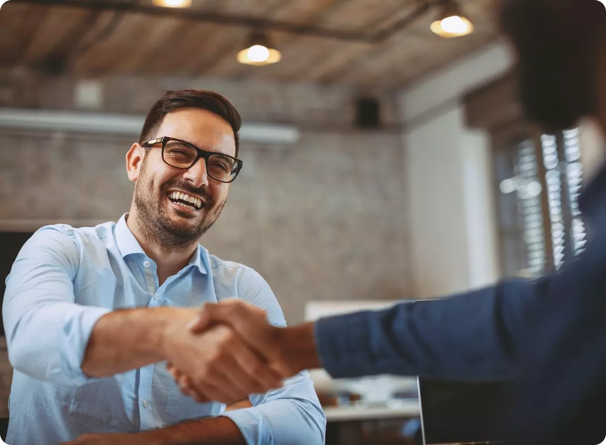 business man shaking hands